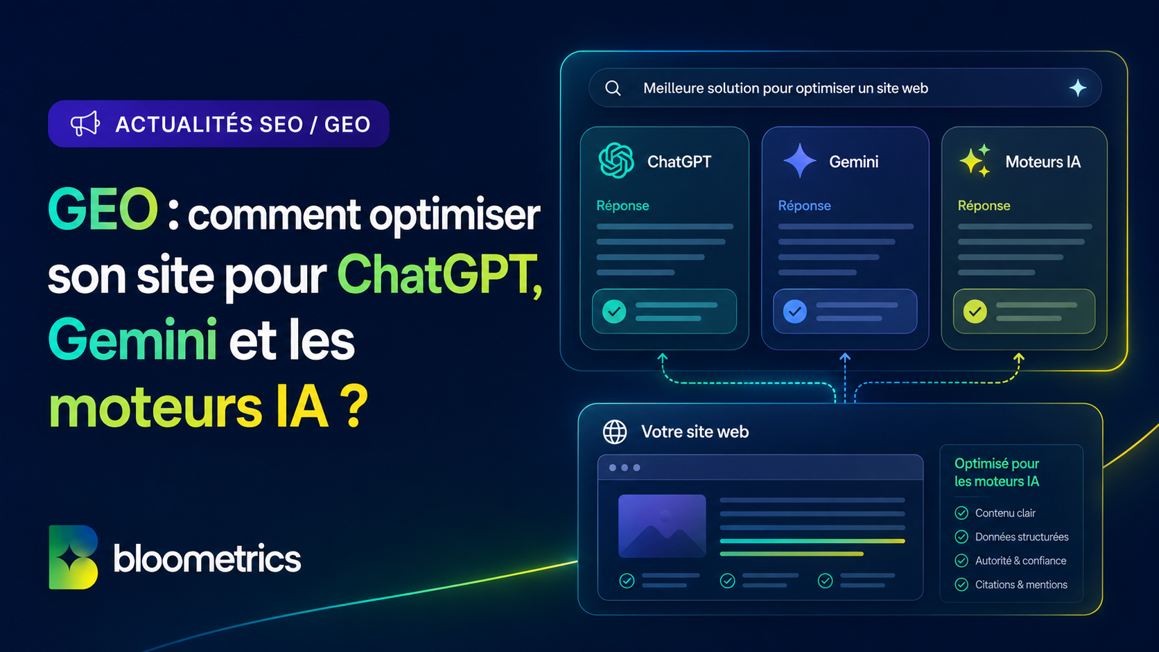 GEO : comment optimiser son site pour ChatGPT, Gemini et les moteurs IA ?