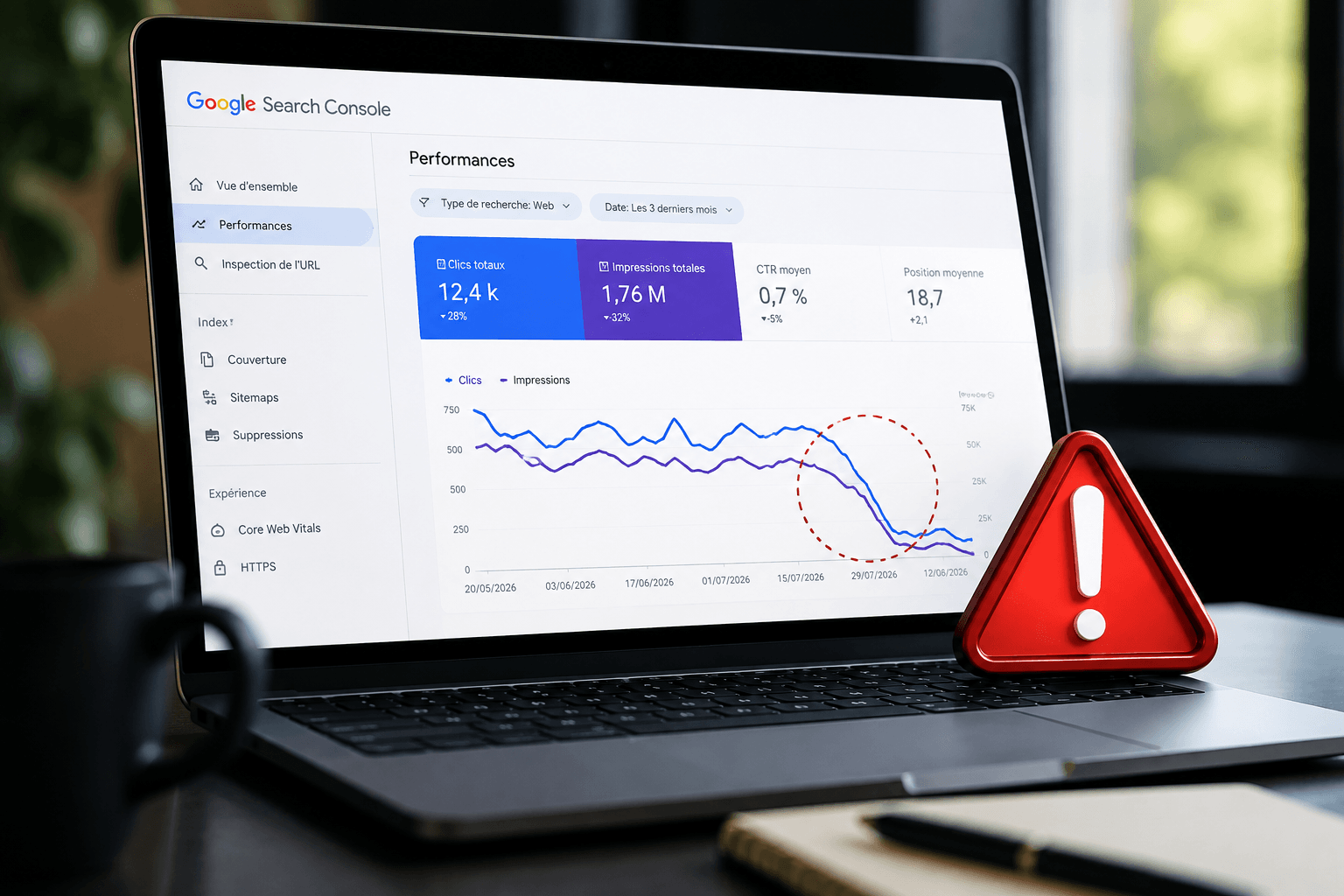 Google Search Console bug aout 2026